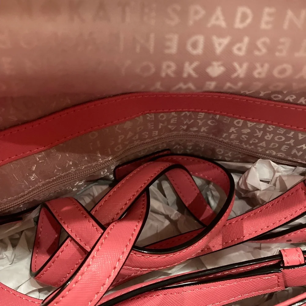 NWT Kate Spade Purse w/free clutch-warm guava